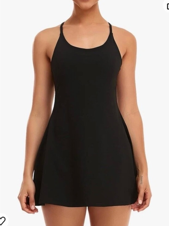 Dresses & Skirts - Black Strappy A-Line Women’s Active Dress